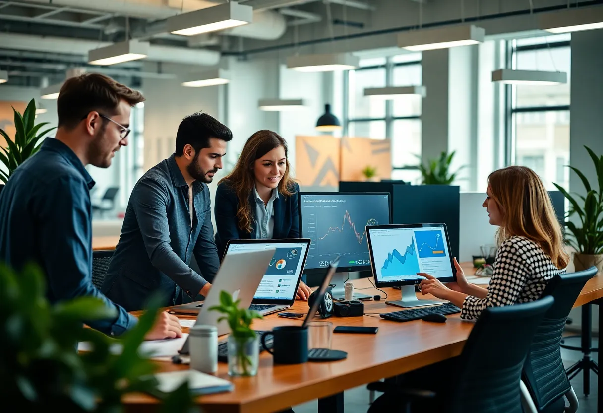 Team at DigiGary Marketing collaborating on Google Ads strategies