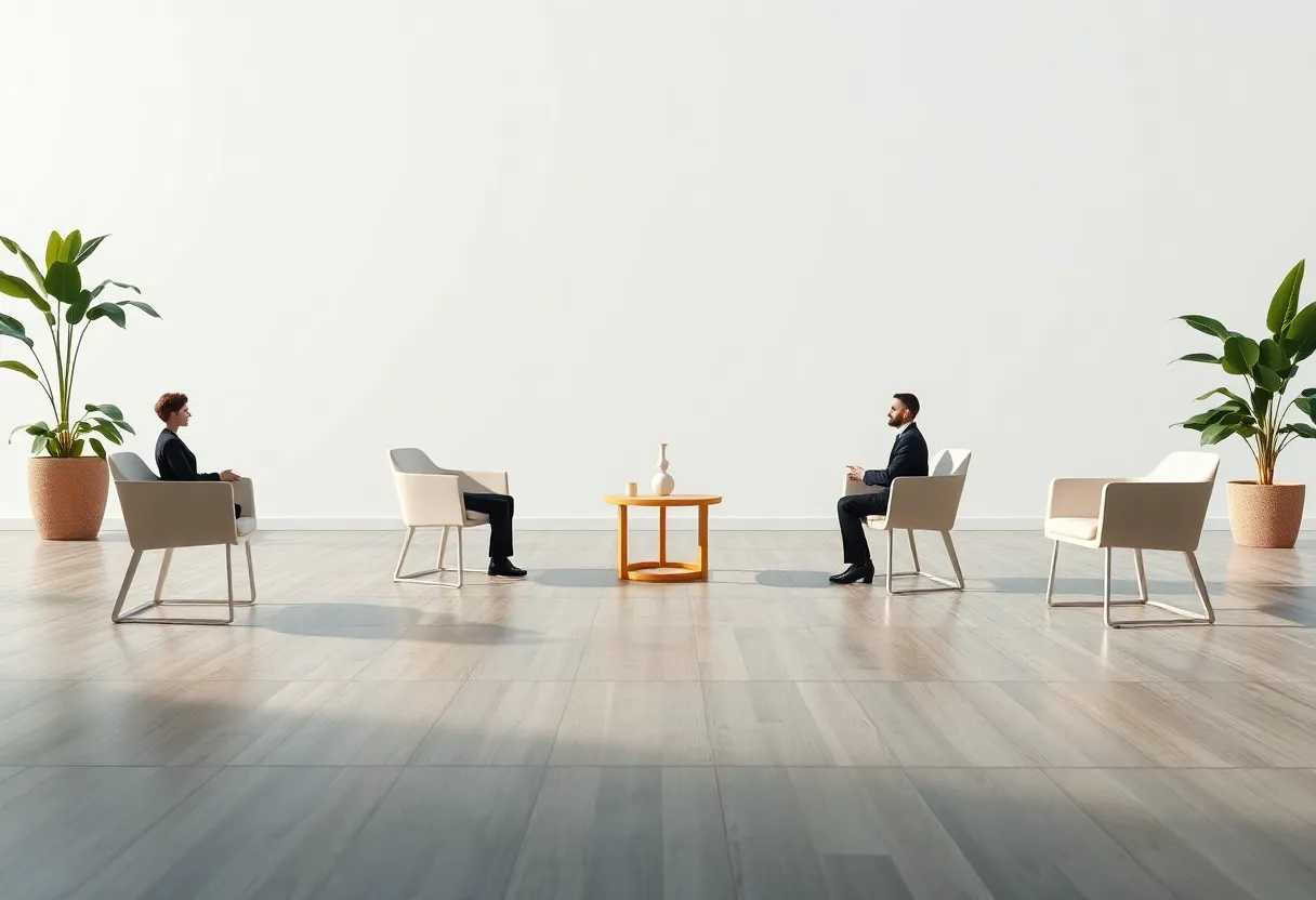 Abstract representation of divorce mediation emphasizing peace and resolution.