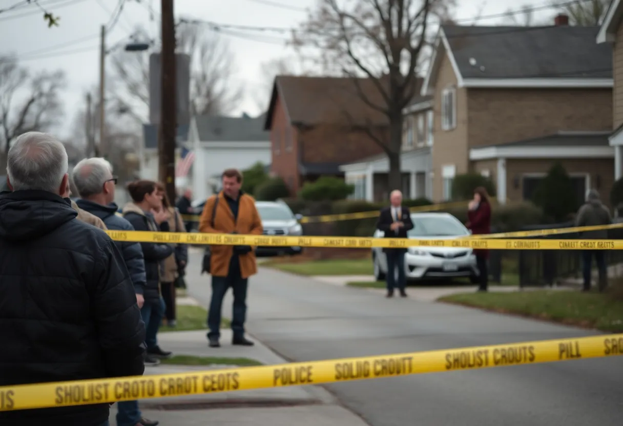 Community members gathered near the site of a recent shooting in Fort Worth.
