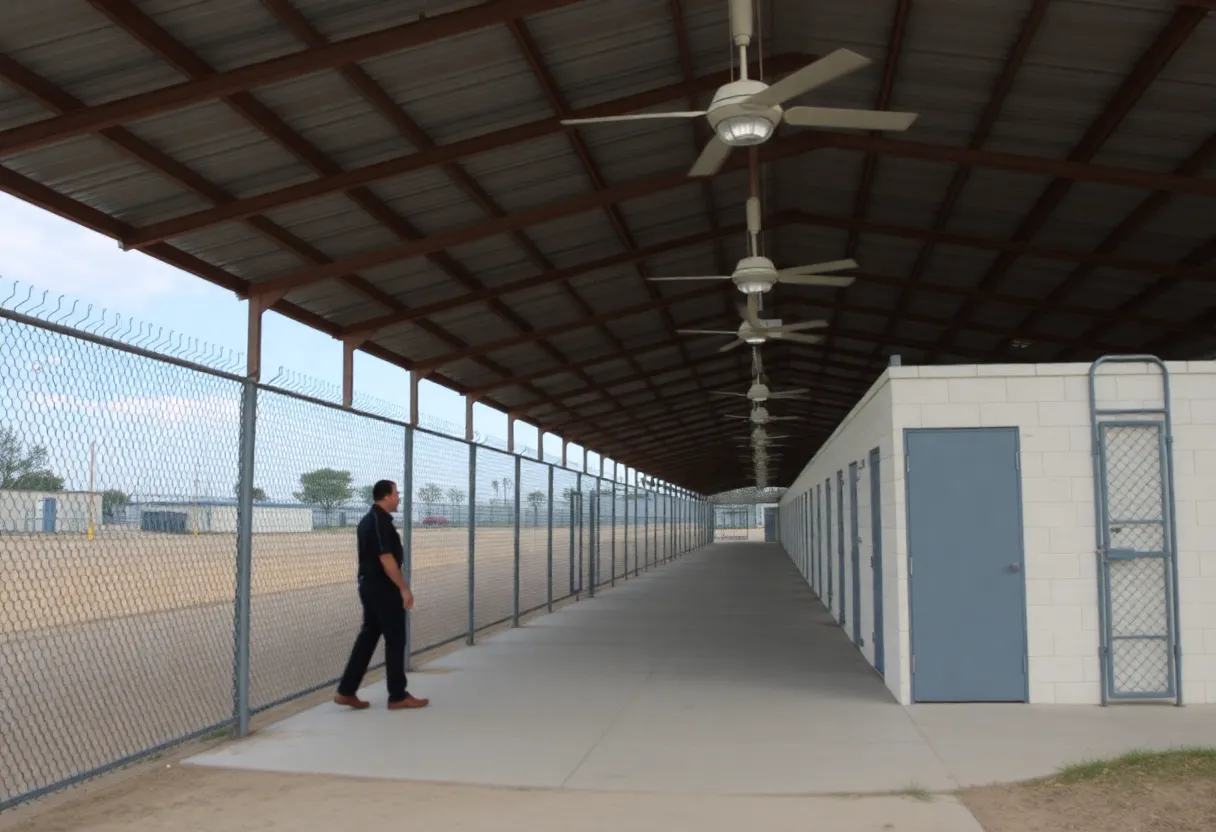Exterior view of a juvenile detention center in Fort Worth, Texas