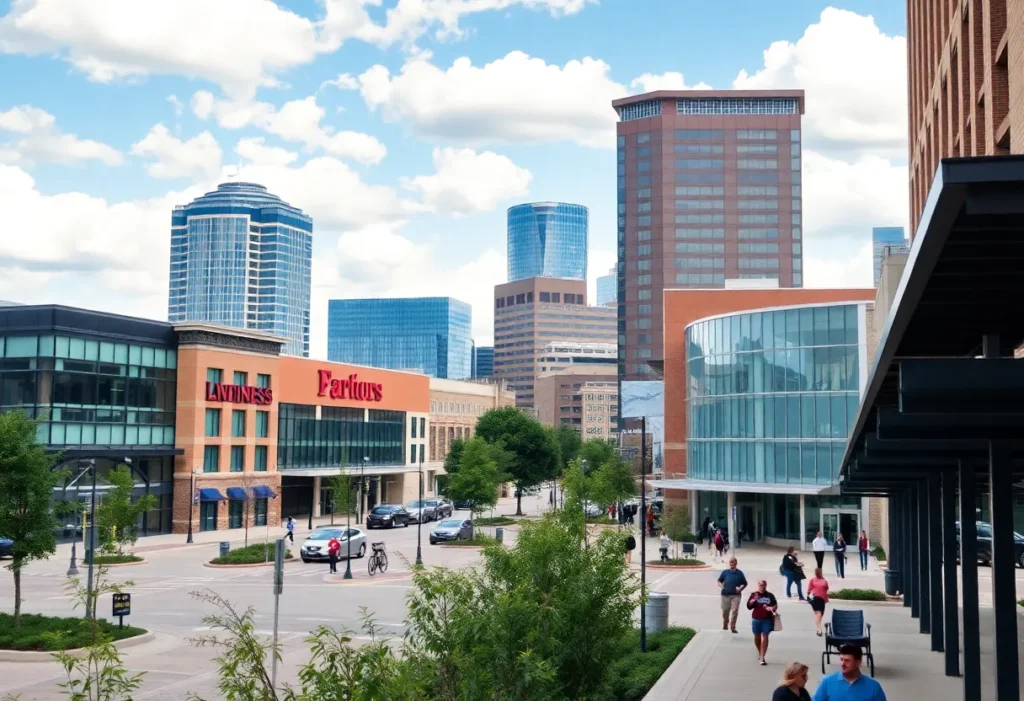 A view of Frisco, Texas depicting its economic development and business landscape.