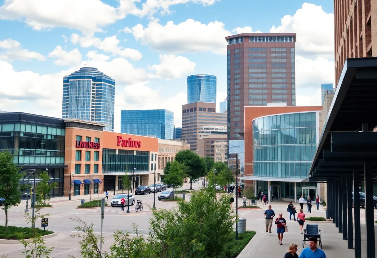 A view of Frisco, Texas depicting its economic development and business landscape.