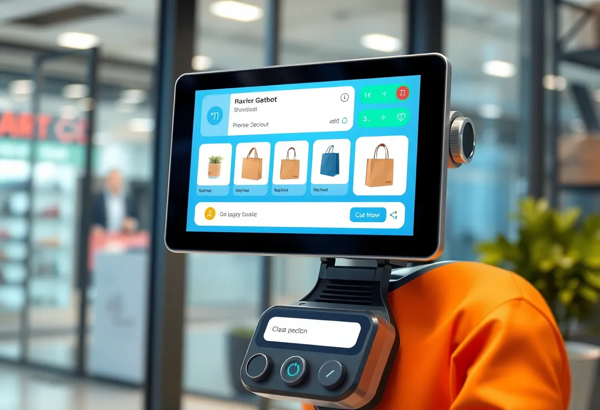 Screenshot of Google Gemini AI shopping chatbot interface showcasing products.