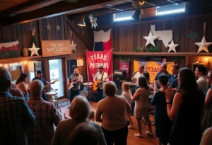 Ginny Mac performing with the Two Bit Swing Band at Bartonville Store