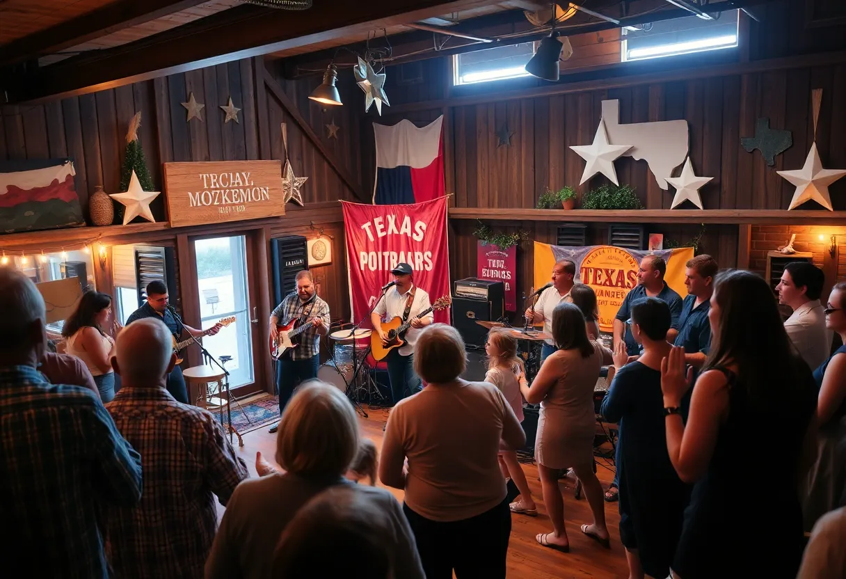 Ginny Mac performing with the Two Bit Swing Band at Bartonville Store