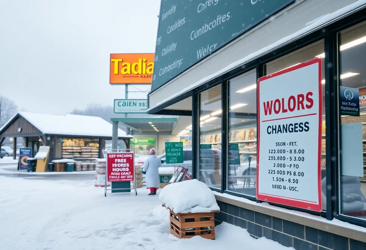 Grocery stores open under winter storm conditions with new hours