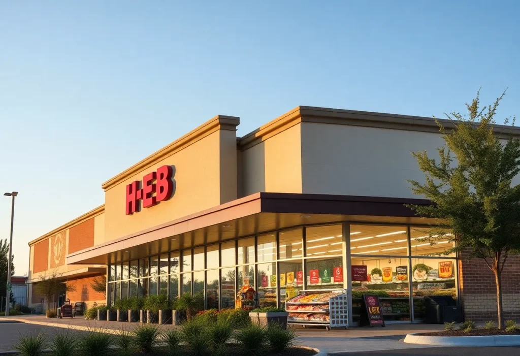 Rendering of H-E-B store in Forney, Texas