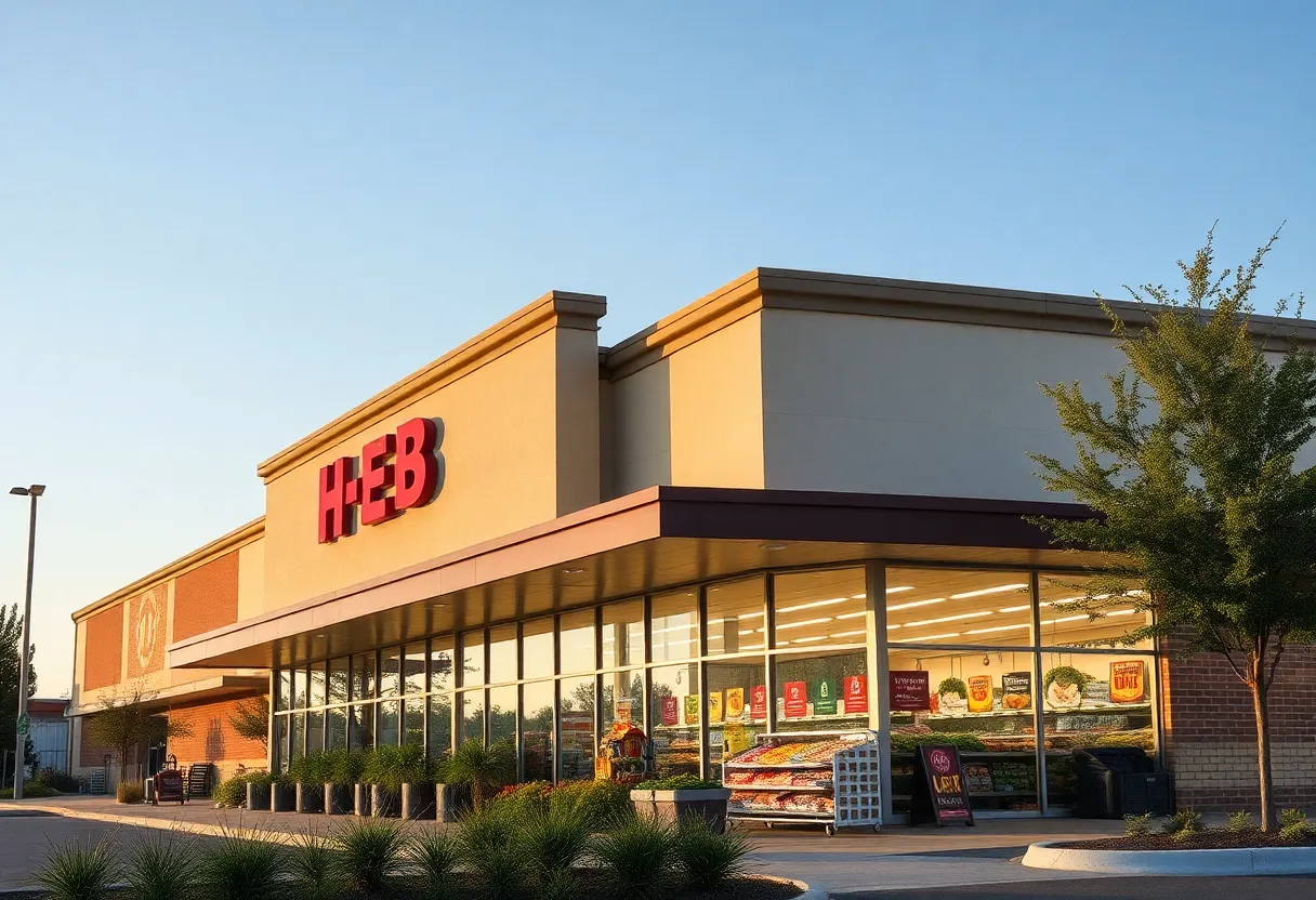 Rendering of H-E-B store in Forney, Texas