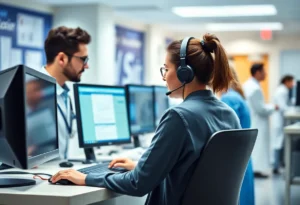 Help Desk Analyst assisting healthcare professionals with IT issues