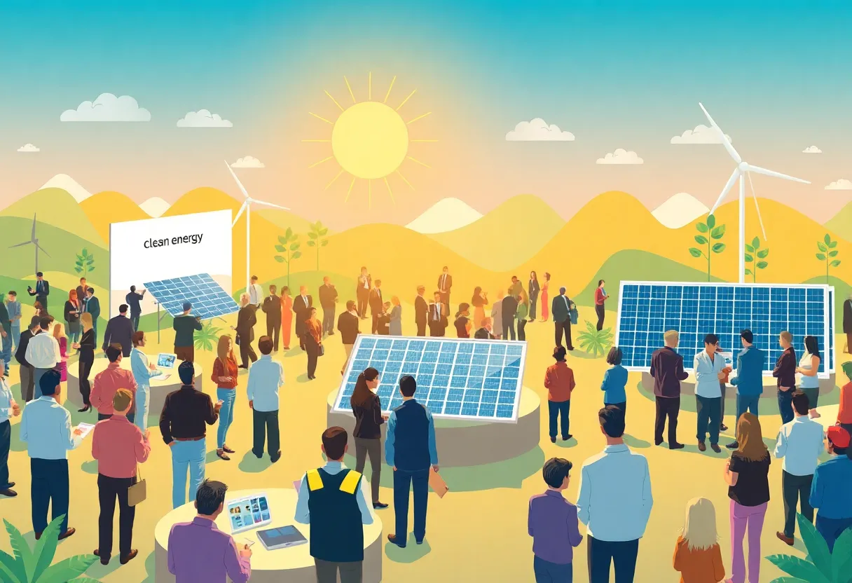 Attendees networking at the Intersolar Energy Storage Conference