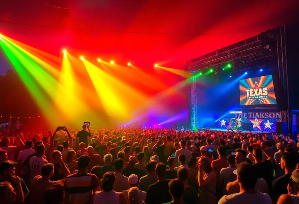 Crowd enjoying a concert at The Big Night event