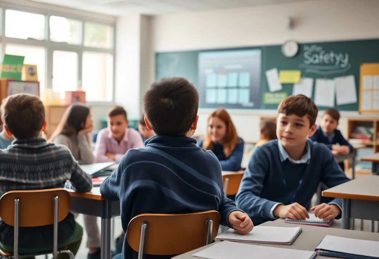 Classroom in Little Elm promoting safety and learning
