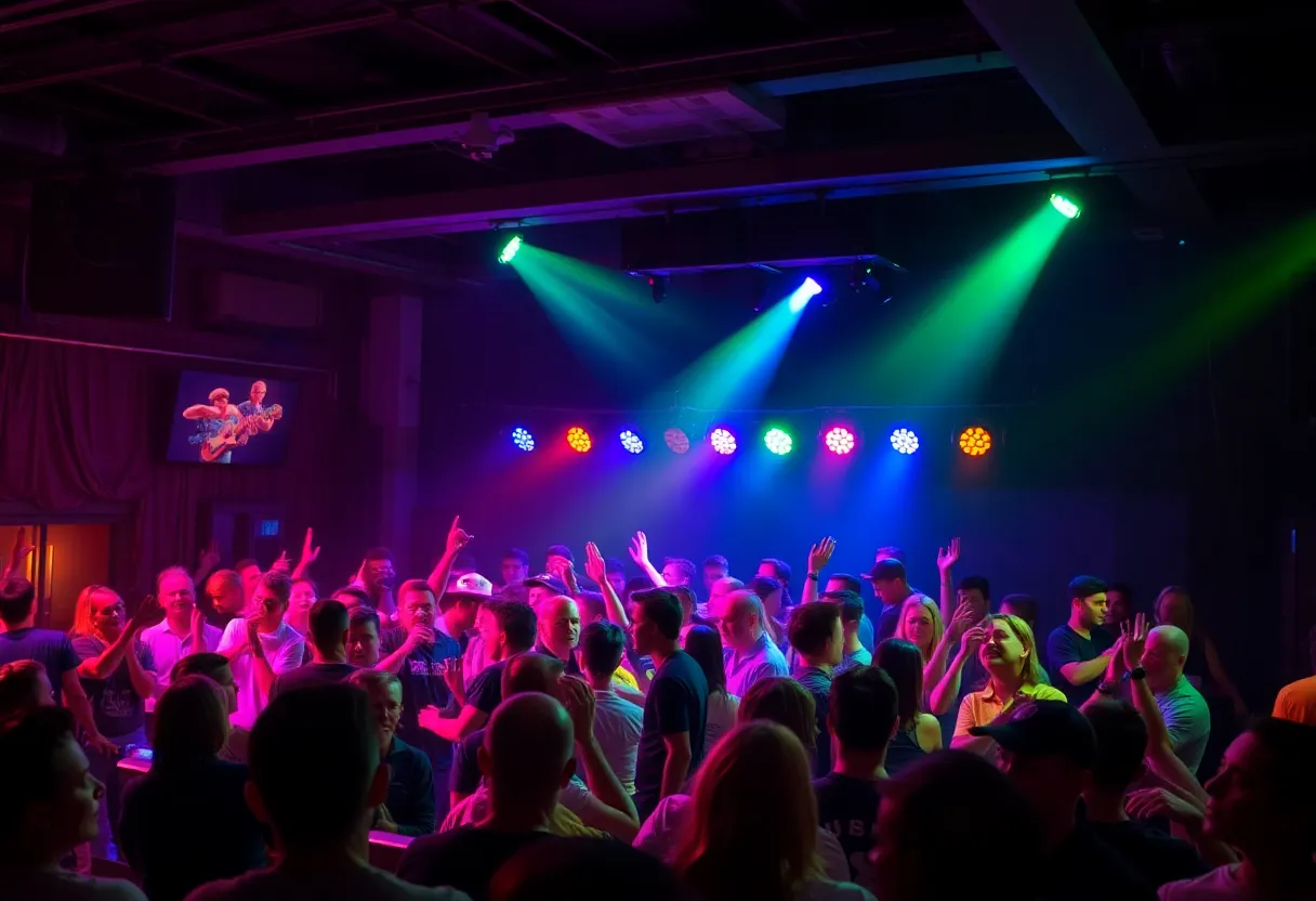 Audience enjoying a live music concert at Tulips FTW