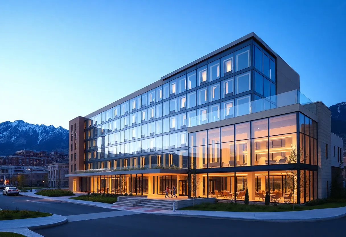 Conceptual image of a new hotel in Salt Lake City