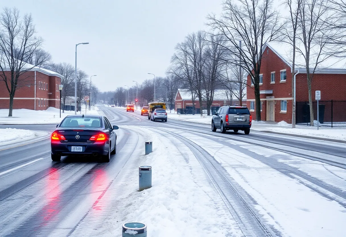 Icy roads and closed schools in North Texas due to winter weather