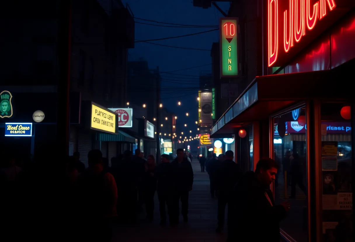 A view of Pink House Dallas, symbolic of the nightlife affected by gun violence.