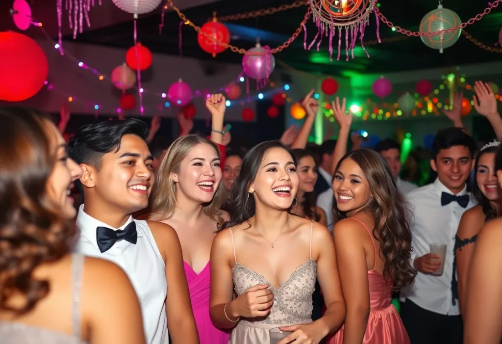 Students celebrating at a Project Celebration event