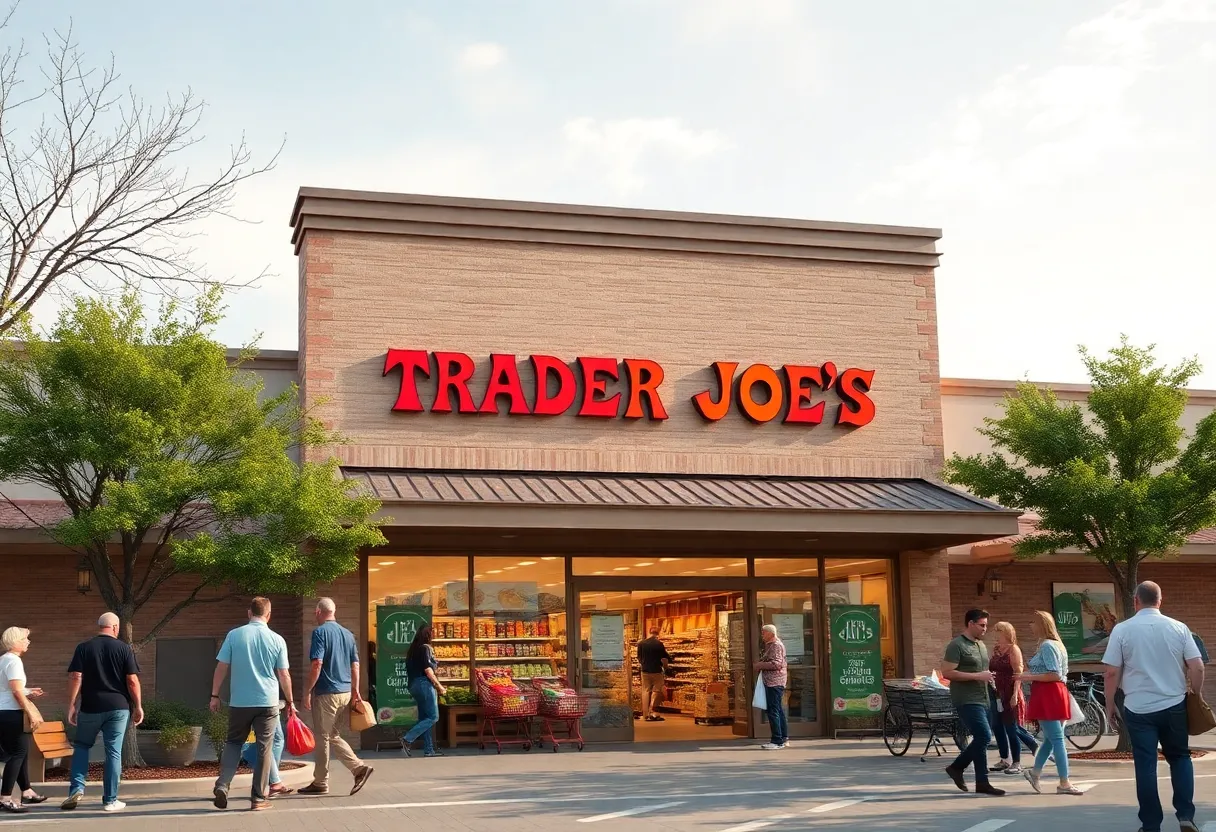 Conceptual rendering of the proposed Trader Joe's grocery store in Wylie, Texas.