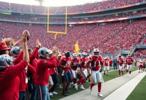 Los Angeles Rams and Arizona Cardinals game at SoFi Stadium