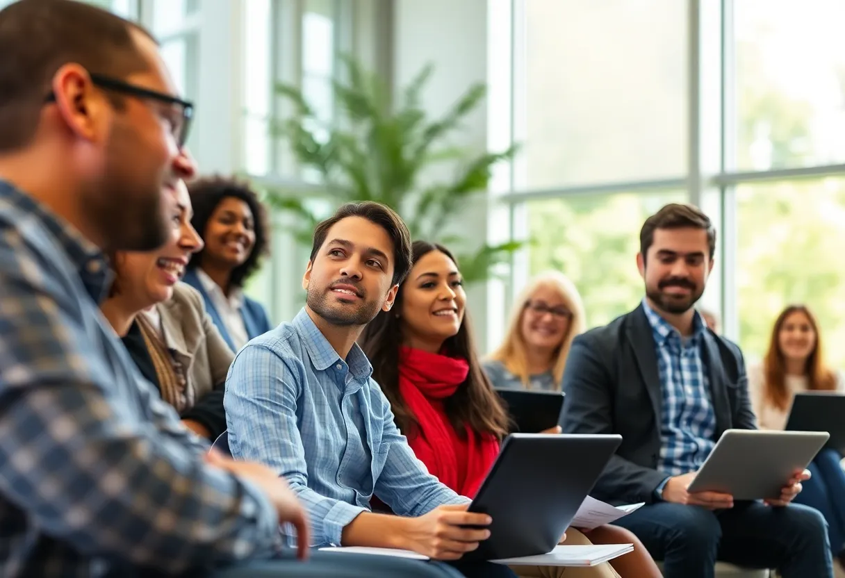Adults learning at SMU CAPE in Dallas