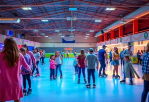 Southern Skates Roller Rink filled with skaters