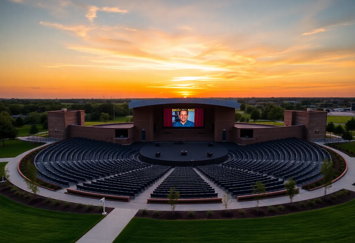 Conceptual design of the Sunset Amphitheater in McKinney, Texas