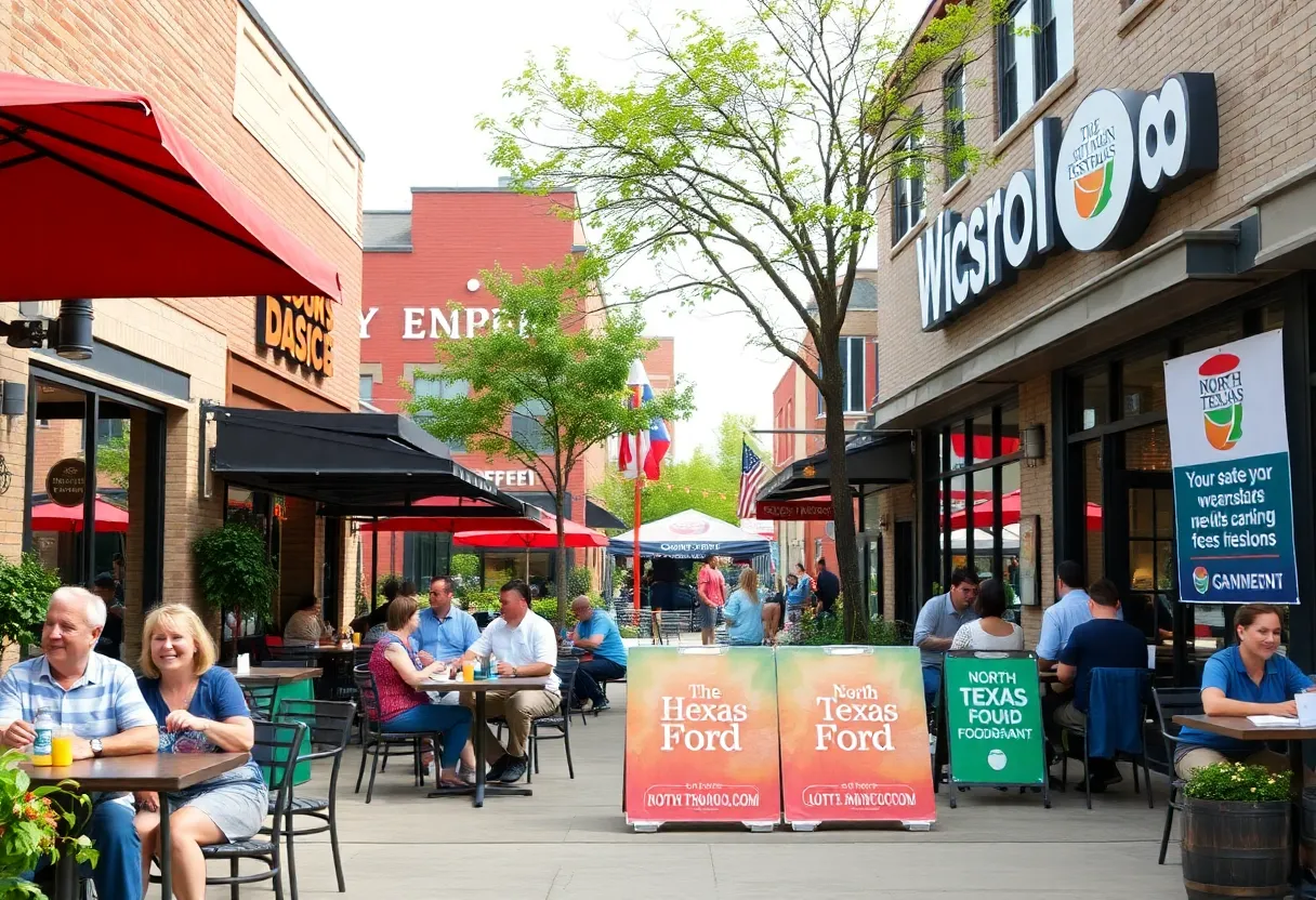 Local restaurants in Plano supporting North Texas Food Bank with outdoor dining.