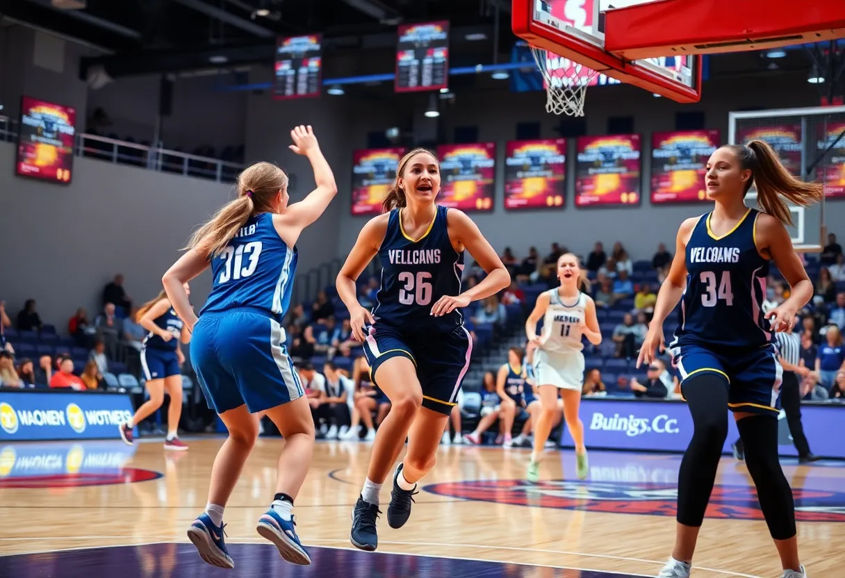 Texas Longhorns women's basketball team during a game