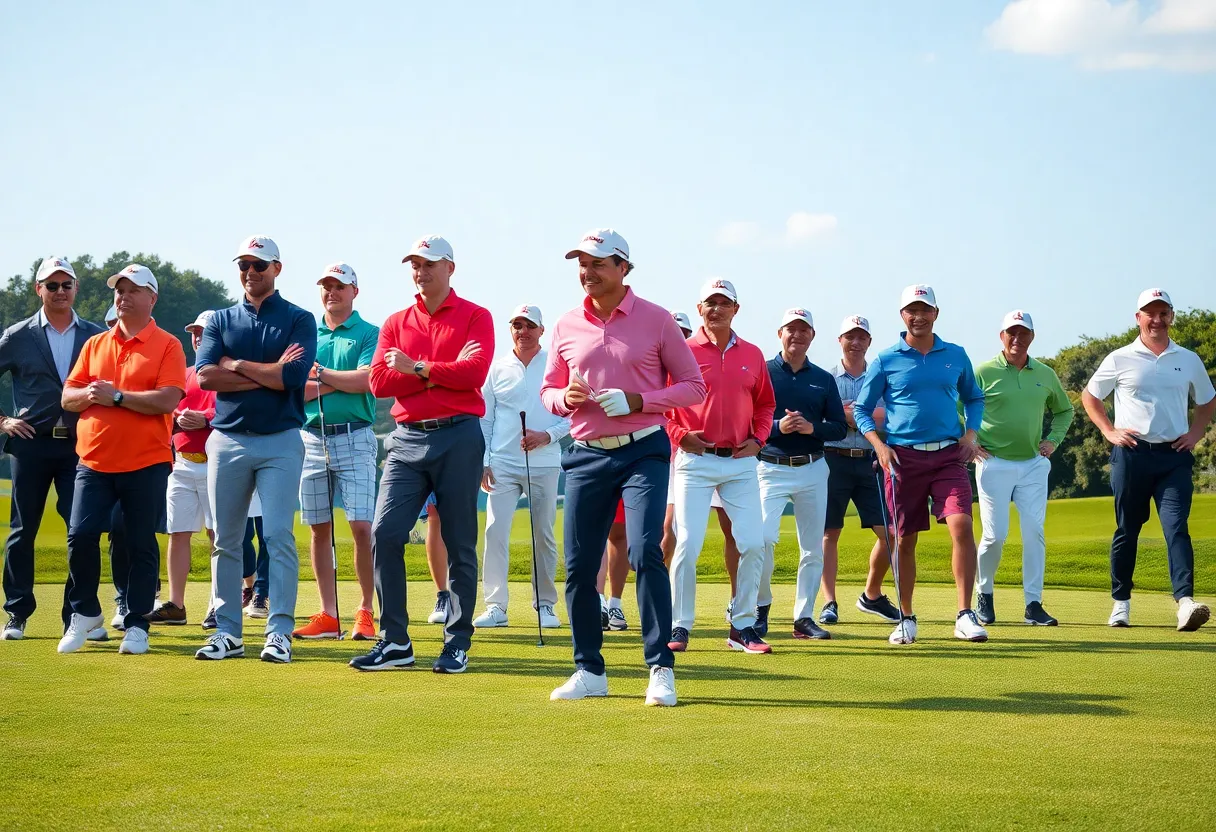 4Aces Golf Team wearing Under Armour apparel