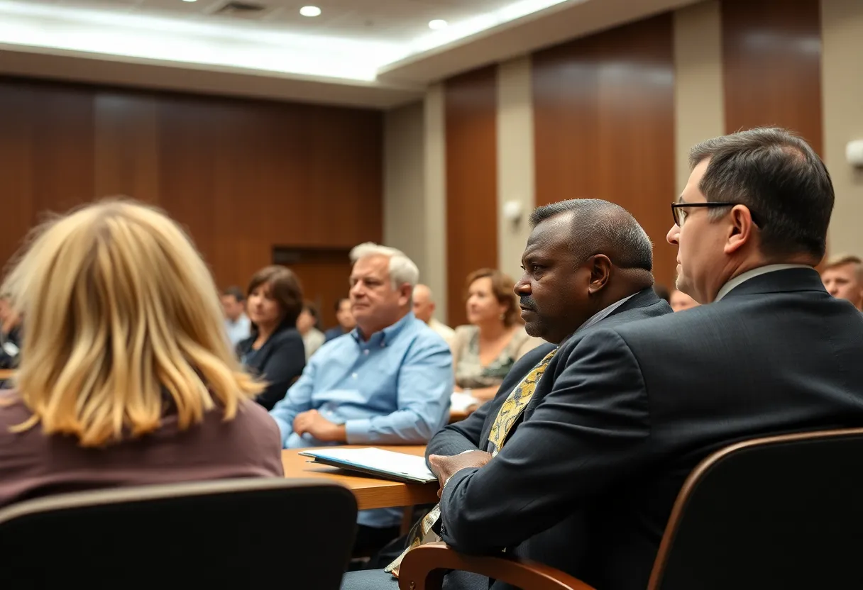 City council members discussing public transit issues