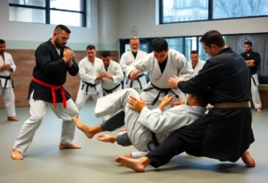 Participants engaging in a martial arts seminar in Dallas