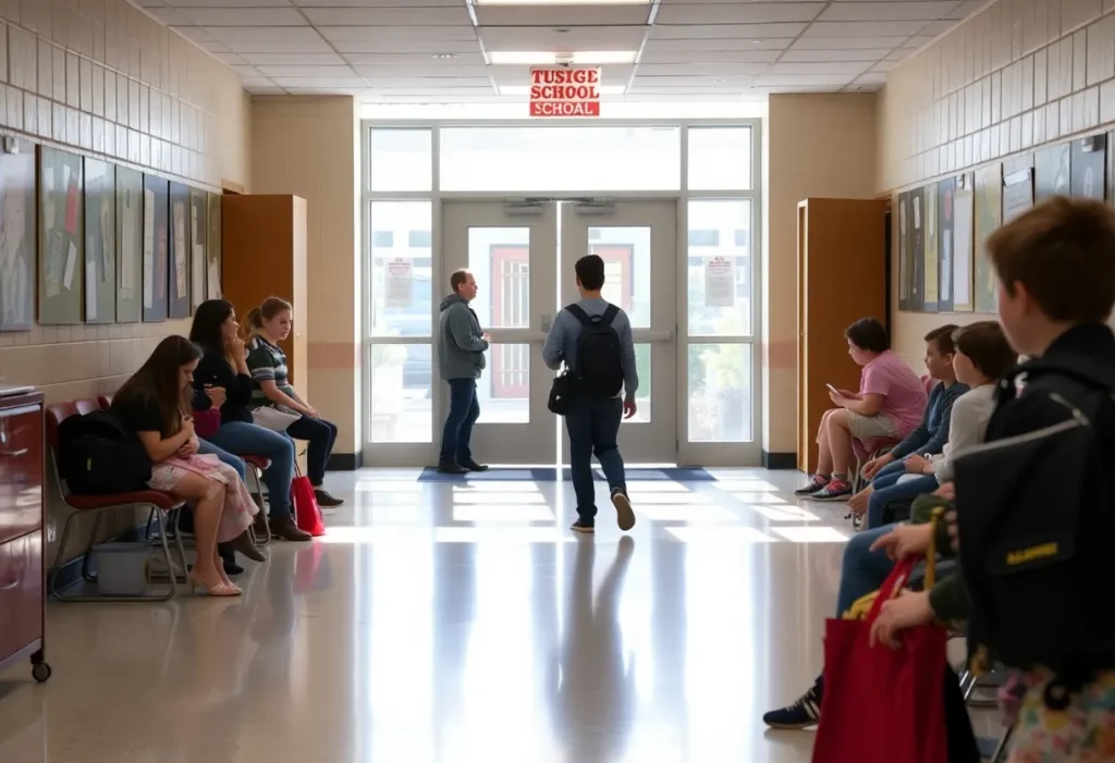 Students inside Arlington school during gas odor incident