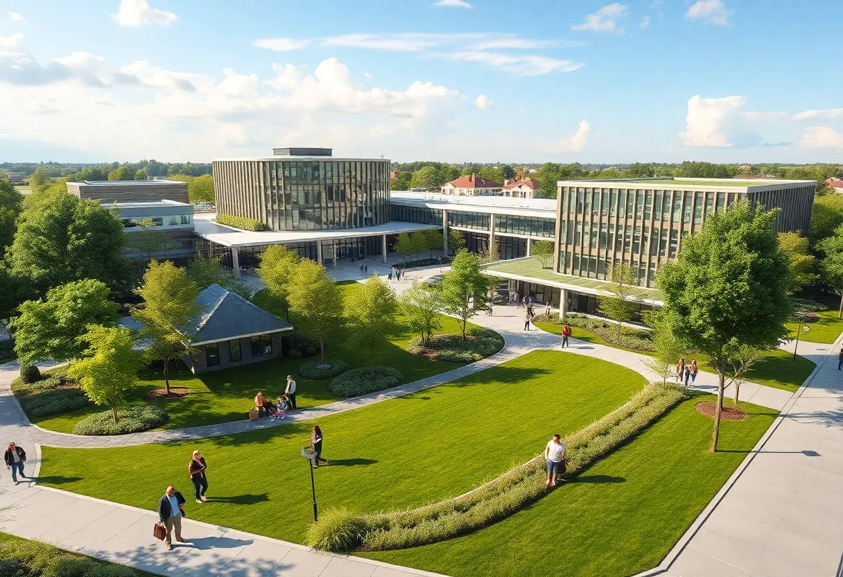 Conceptual design of AT&T's new corporate campus in Plano