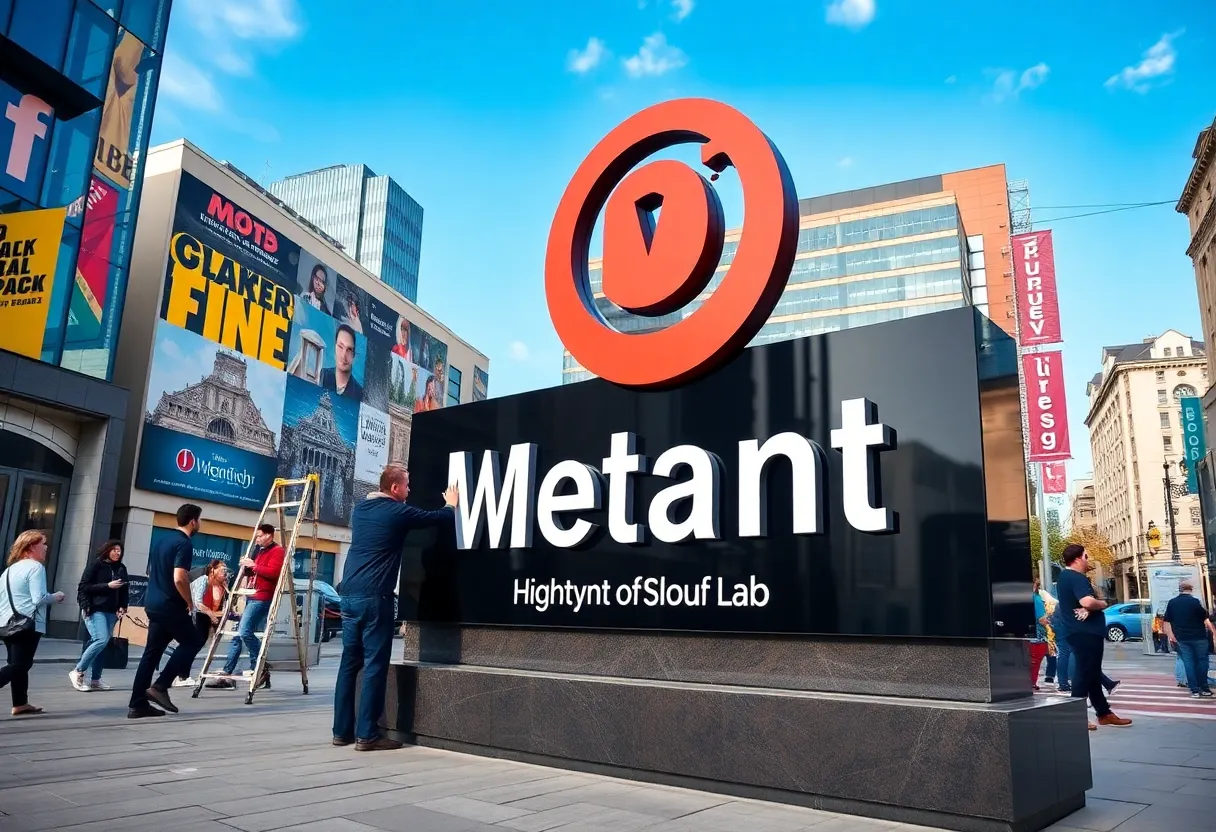 Installation of a custom monument sign for a business in Dallas-Fort Worth