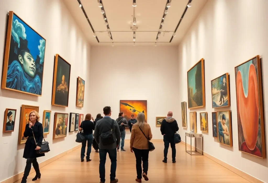 Artwork displayed at the Dallas Contemporary Museum exhibition