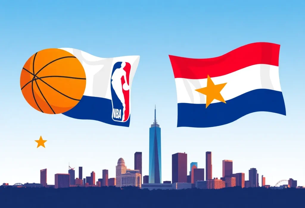 Illustration depicting ownership changes in the Dallas Mavericks basketball team