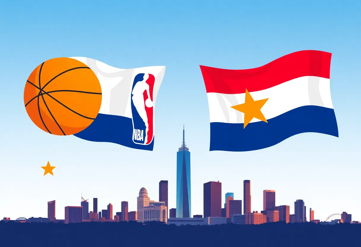 Illustration depicting ownership changes in the Dallas Mavericks basketball team