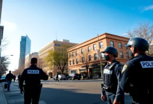 Public street scene highlighting law enforcement accountability