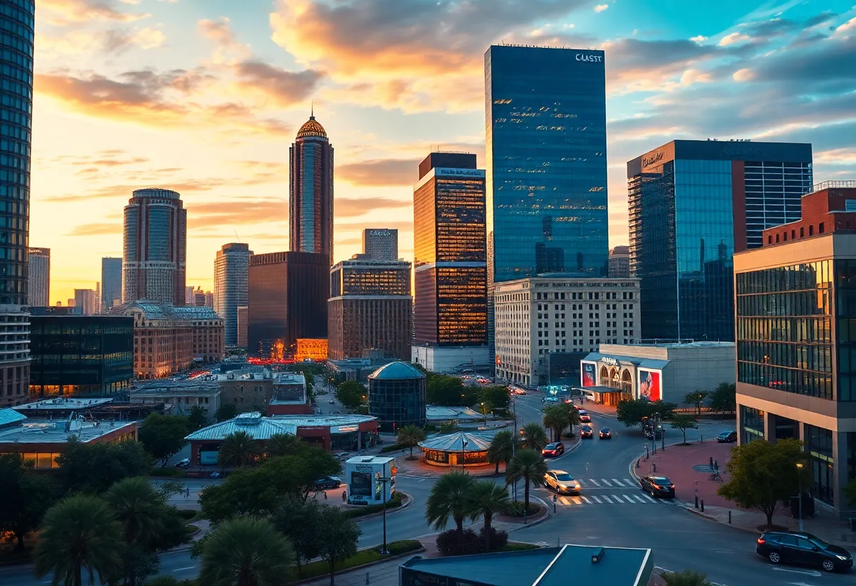 Vibrant Dallas cityscape representing economic growth