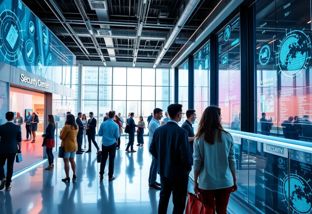 Interior of Dallas Security Innovation Center with state-of-the-art technology