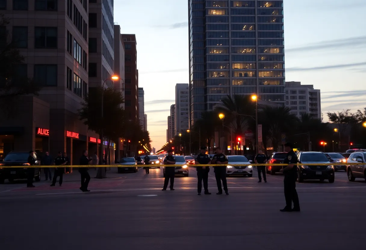 Police investigating a shooting incident in Dallas