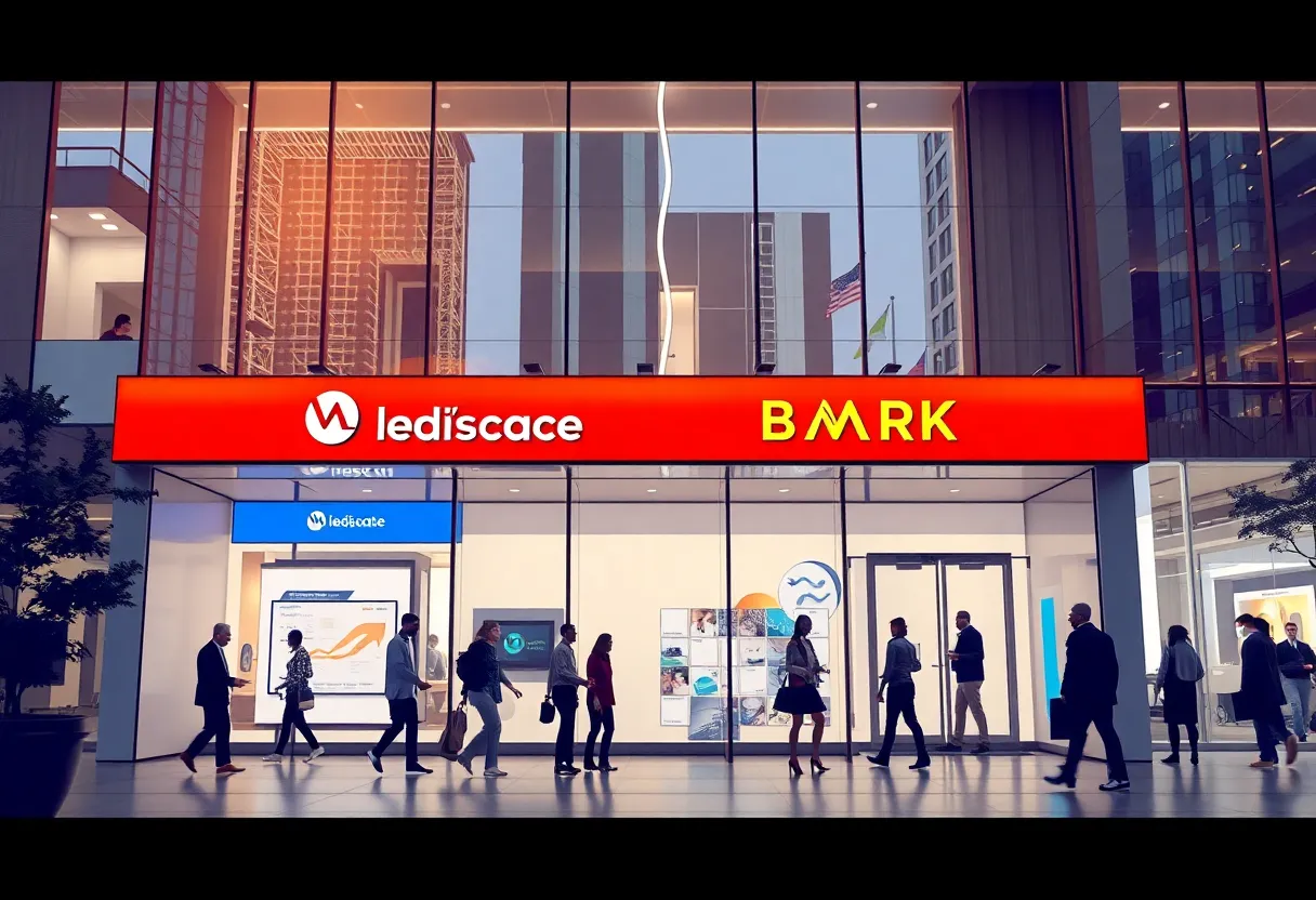 Illustration of Fifth Third and Comerica banks merging