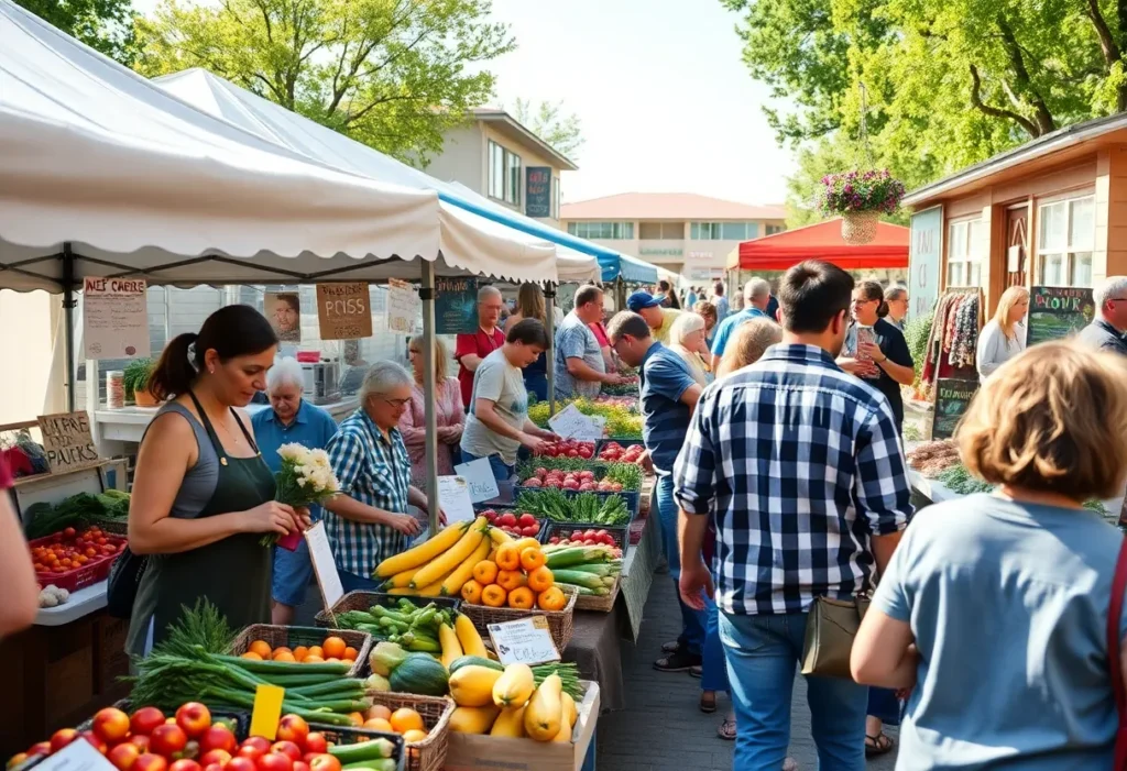 Local vendors at Flower Mound Farmers Market