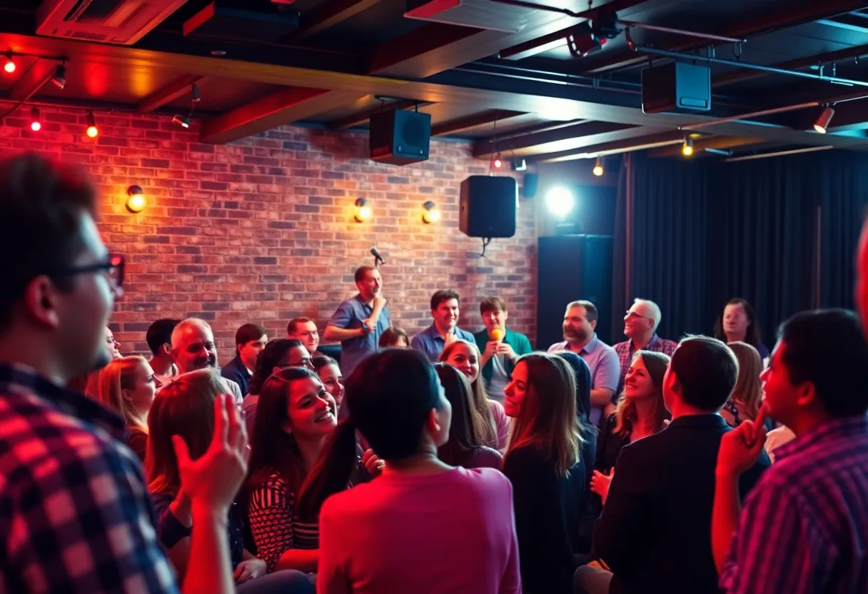 Audience enjoying an Anti-Valentine's Day Comedy Show