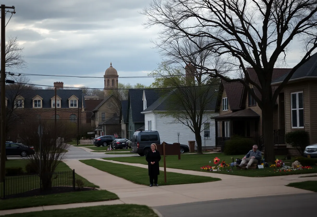 Neighborhood scene in Fort Worth reflecting community