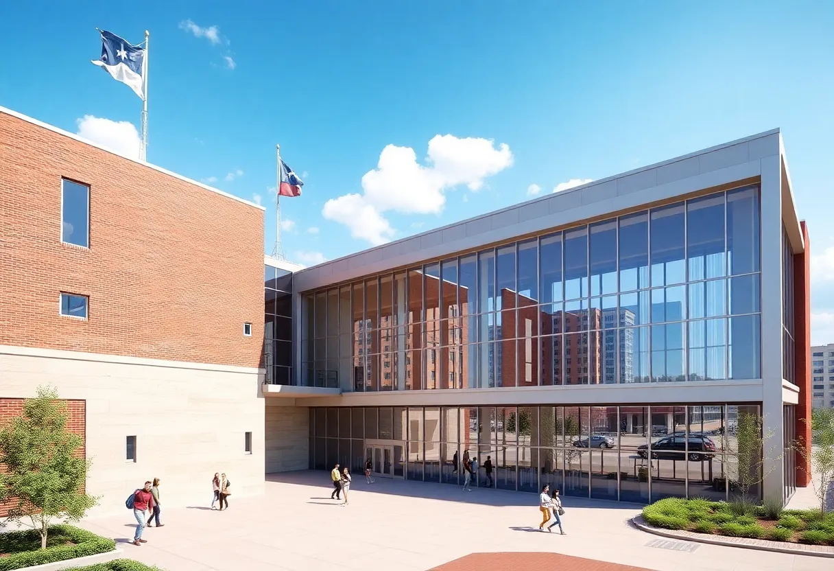 Architectural rendering of the Fort Worth Convention Center renovation