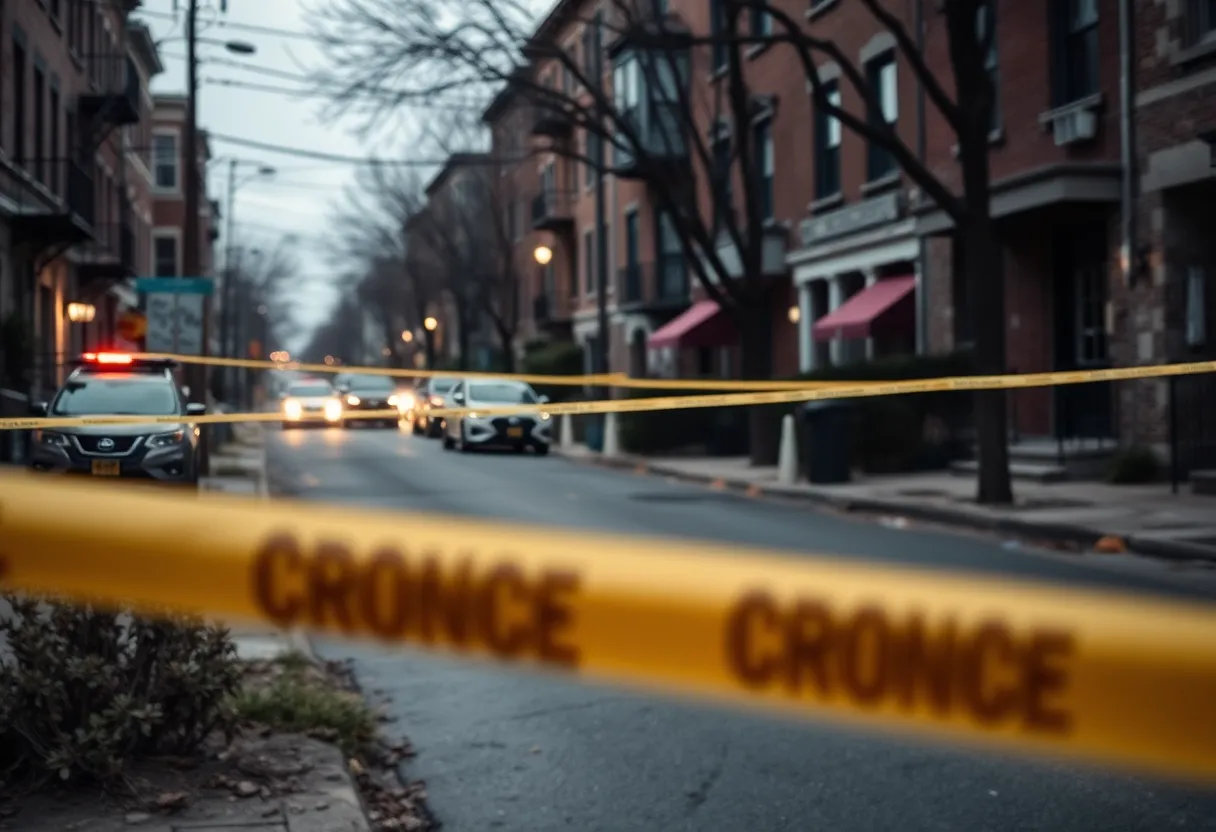 Crime scene in Fort Worth illustrating the aftermath of a double homicide