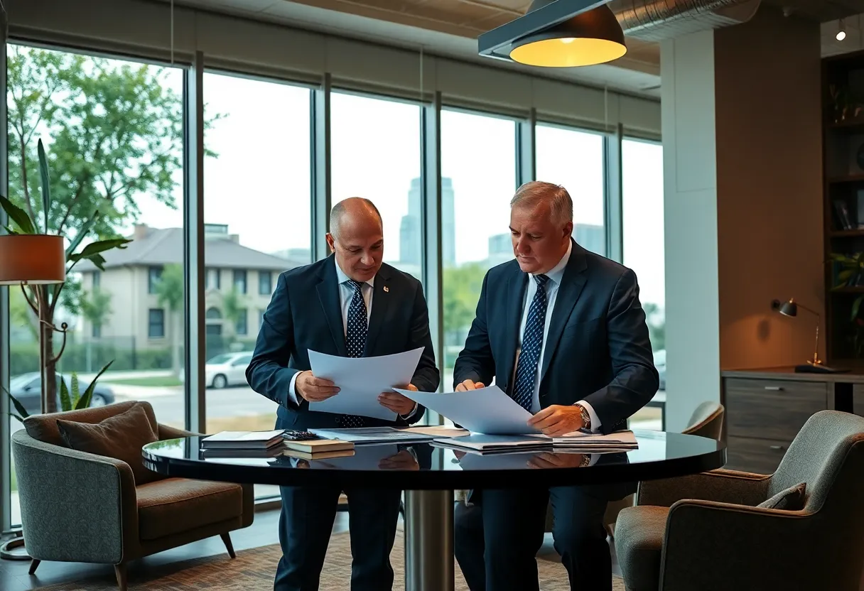 Consultants analyzing property tax assessments in Dallas