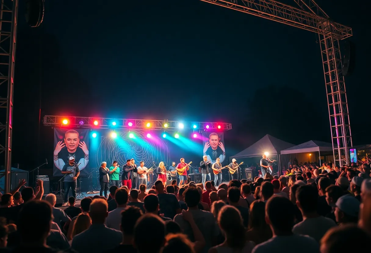 Audience enjoying live music at the Jambaloo Music Festival