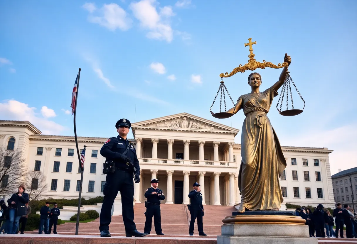 Symbolic representation of justice and safety in government